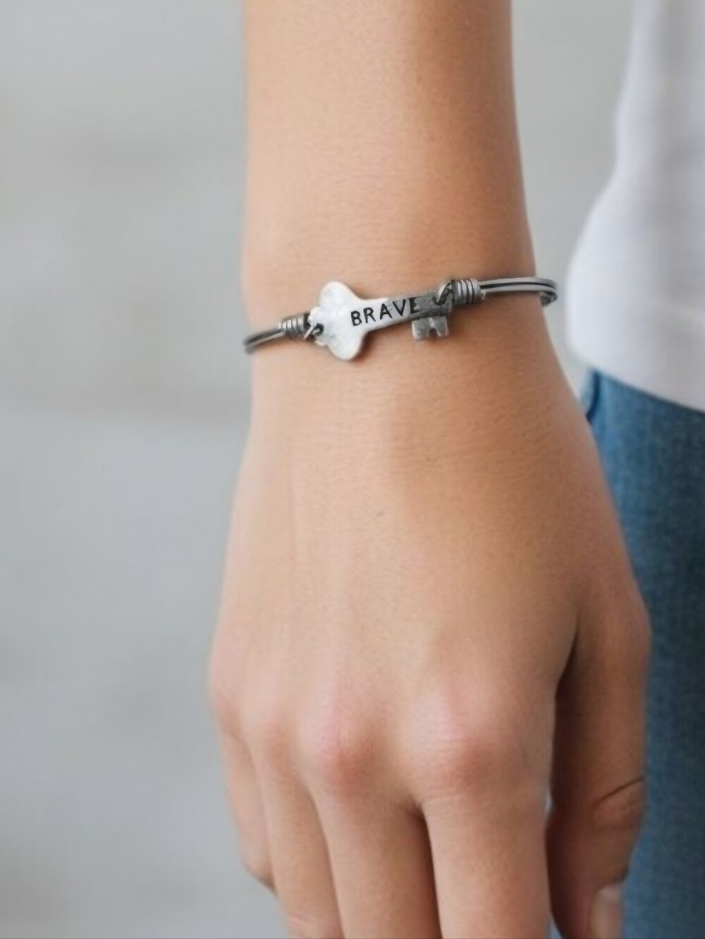 The Keys To Life Brave Skeleton Key Charm Bracelet Fashion Jewelry Accessories